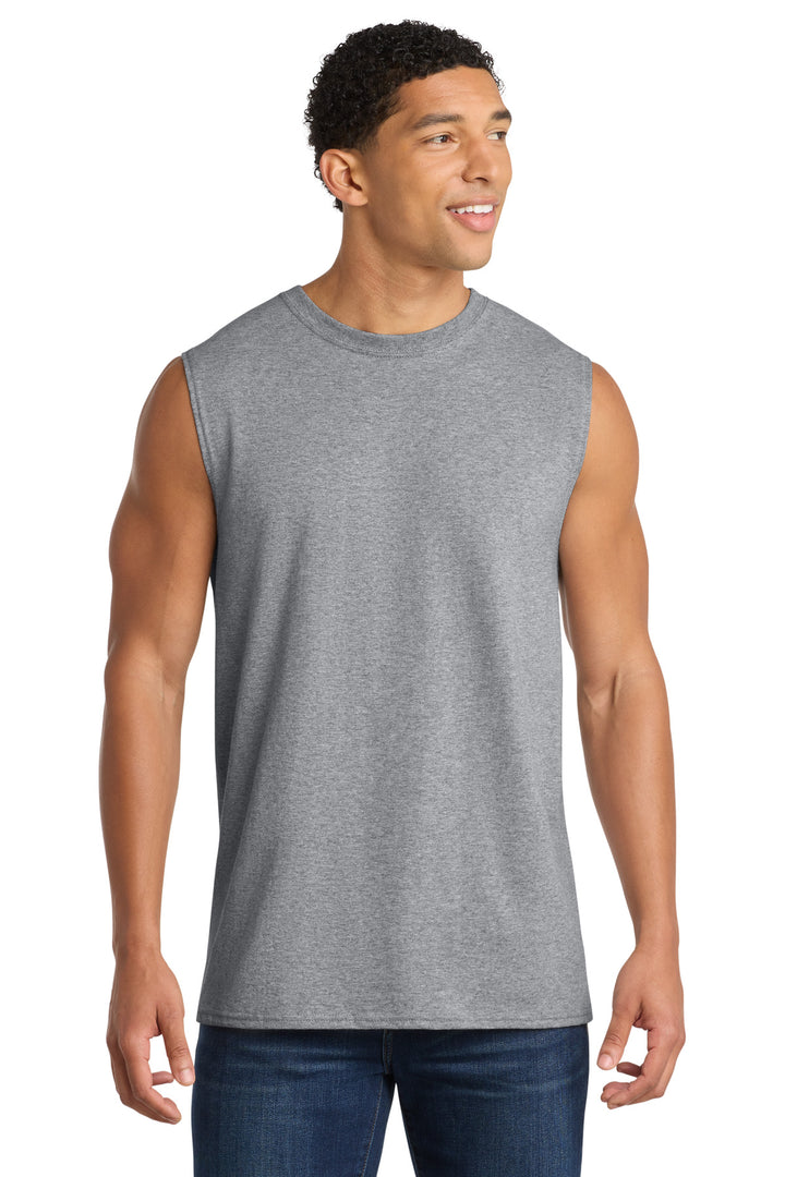 Port &amp; Co PC54SL Core Cotton Sleeveless Tee