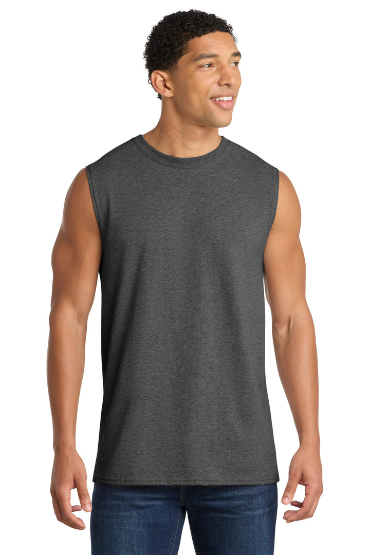 Port &amp; Co PC54SL Core Cotton Sleeveless Tee
