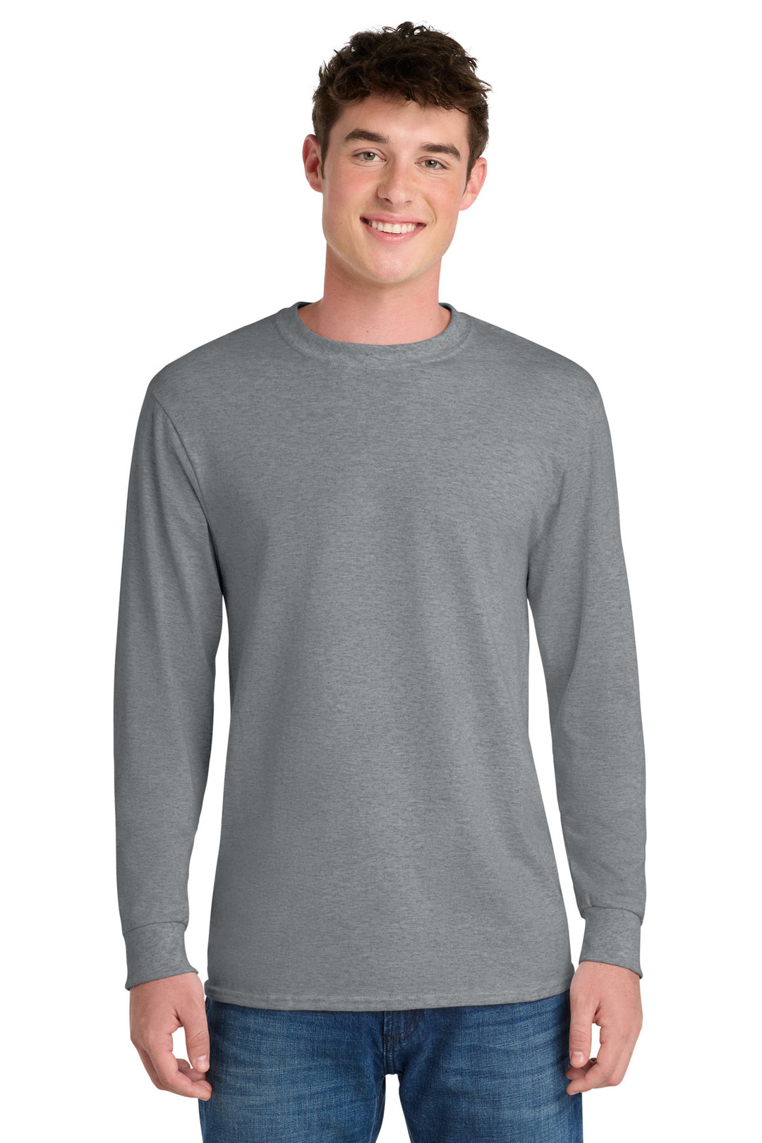 Port &amp; Co Tall Long Sleeve Core Blend Tee