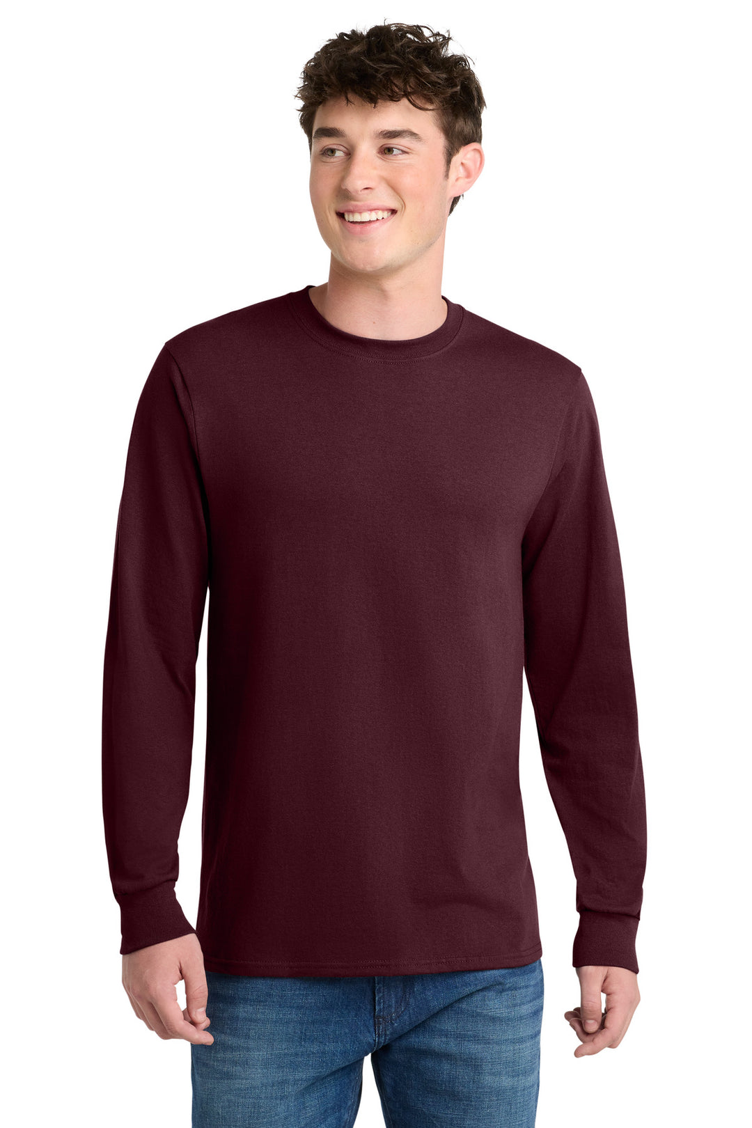 Port &amp; Co Tall Long Sleeve Core Blend Tee