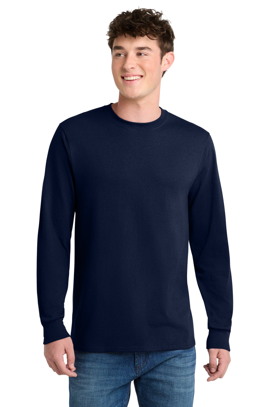 Port &amp; Co Tall Long Sleeve Core Blend Tee