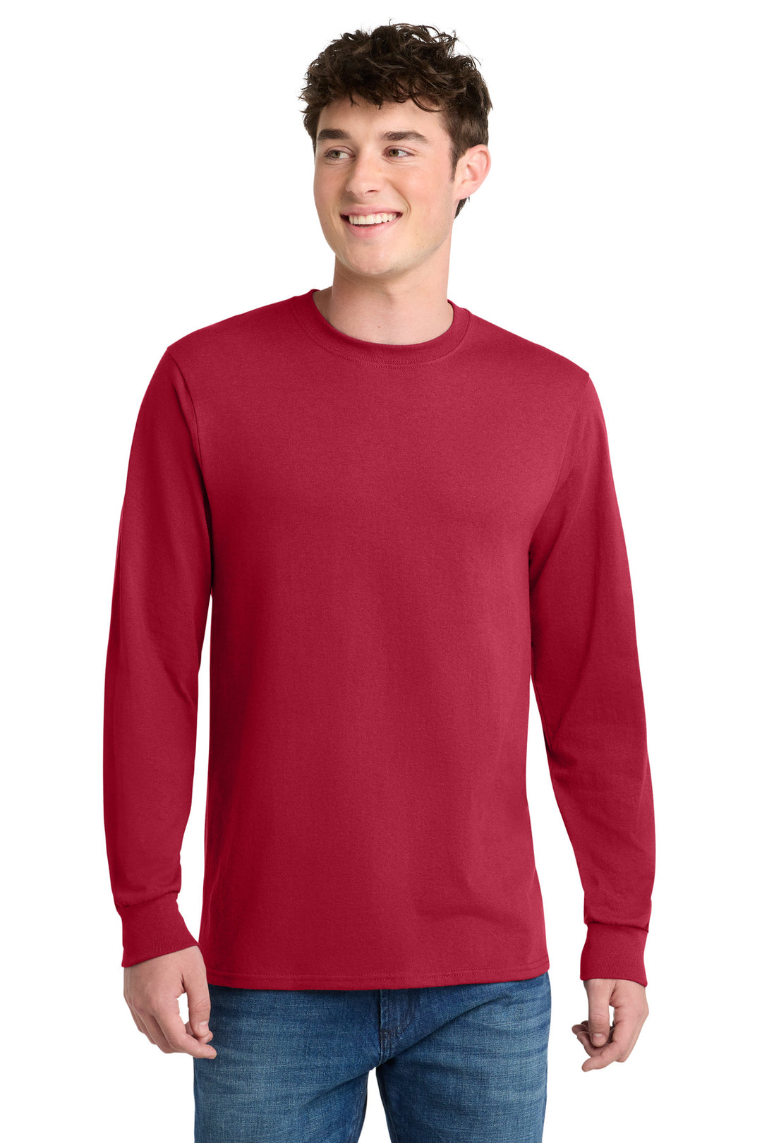 Port &amp; Co Tall Long Sleeve Core Blend Tee