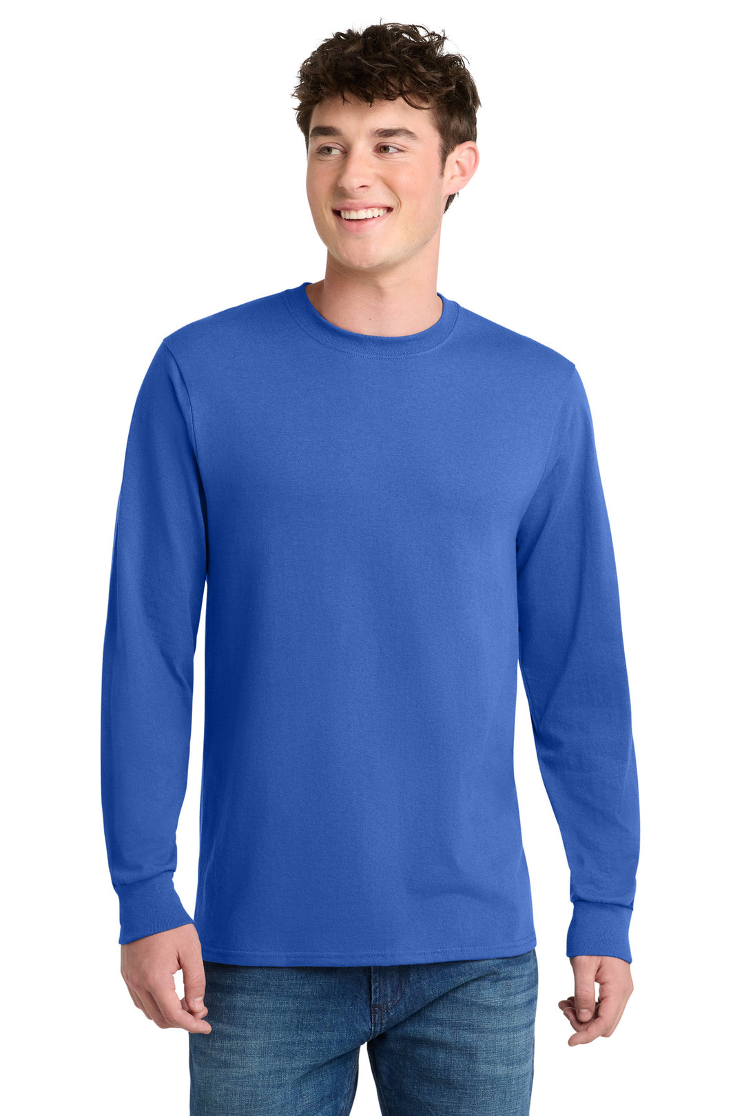 Port &amp; Co Tall Long Sleeve Core Blend Tee