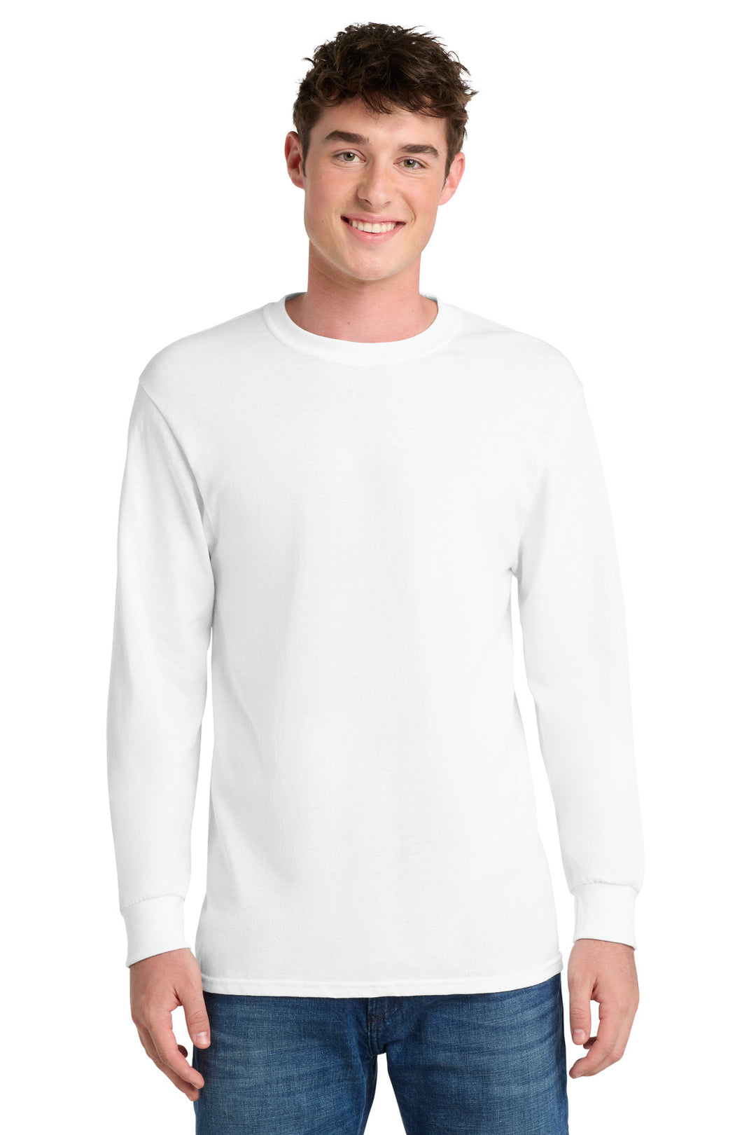 Port &amp; Co Tall Long Sleeve Core Blend Tee