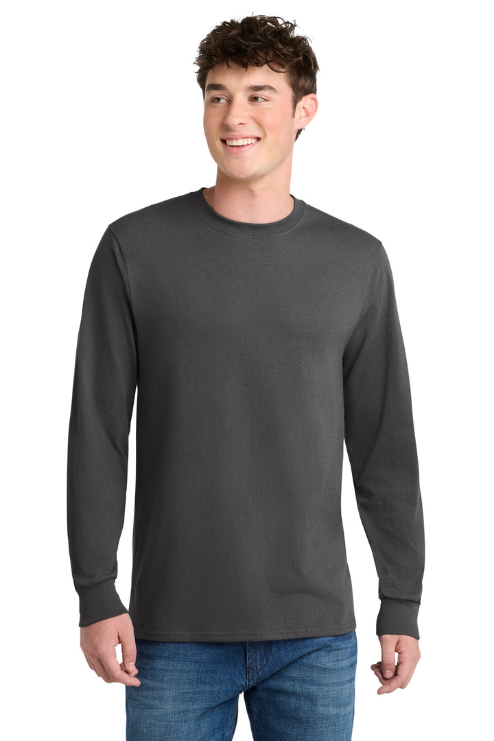 Port &amp; Co Tall Long Sleeve Core Blend Tee