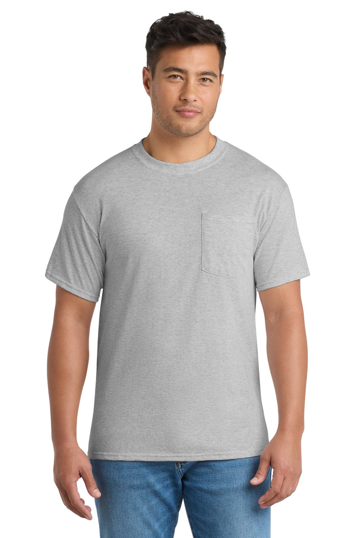 Port &amp; Co Tall Core Blend Pocket Tee