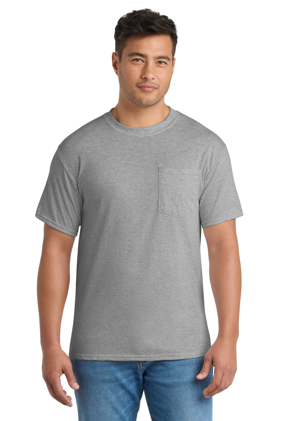 Port &amp; Co Tall Core Blend Pocket Tee