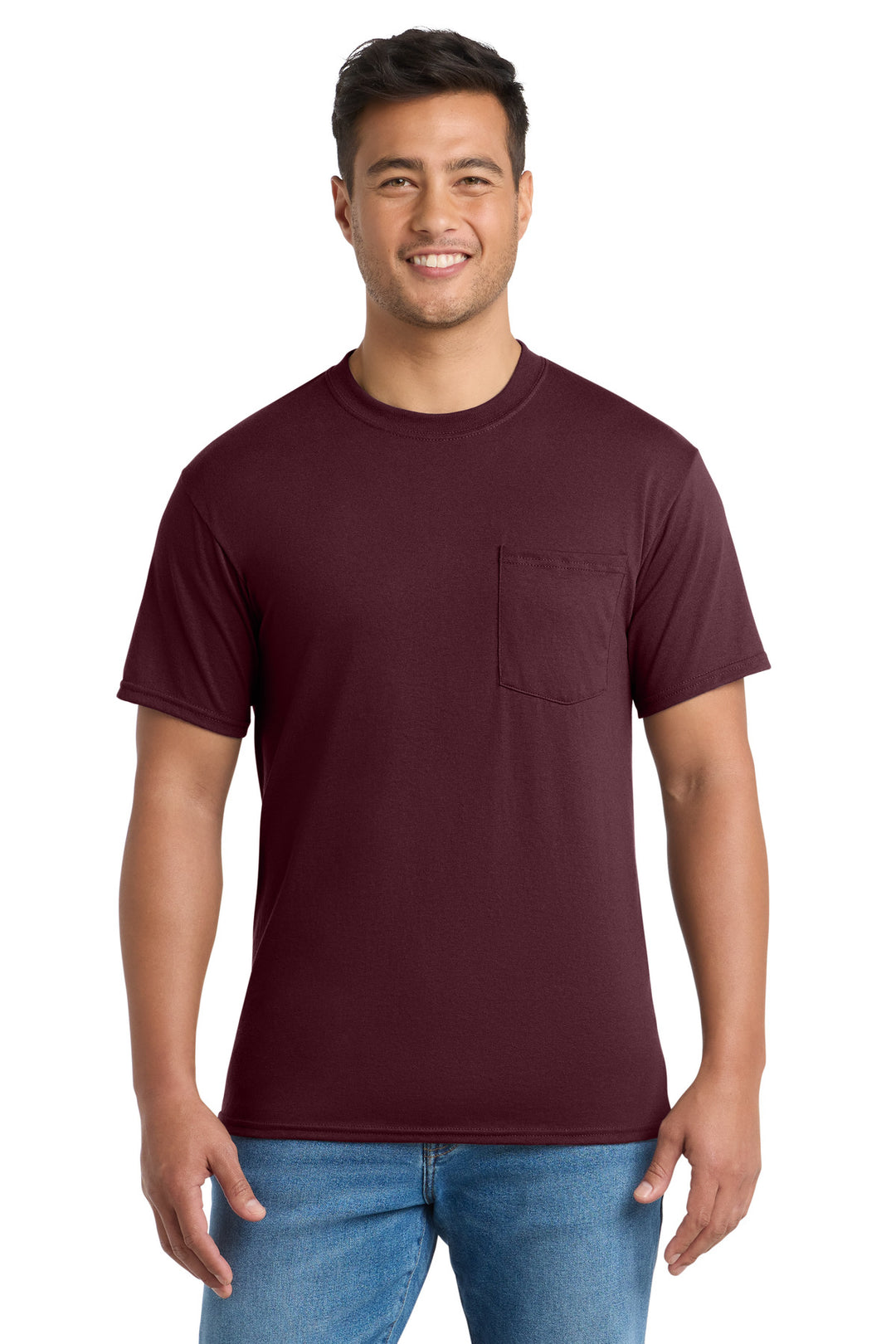 Port &amp; Co Tall Core Blend Pocket Tee