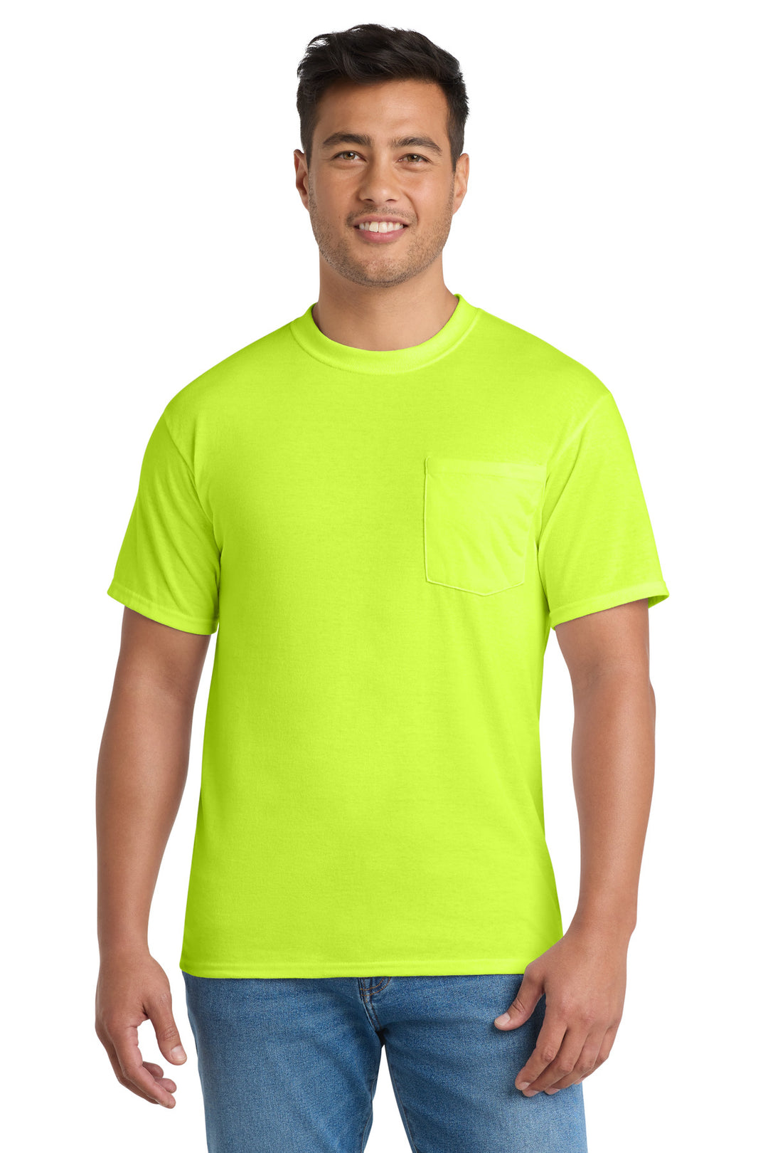 Port &amp; Co Tall Core Blend Pocket Tee