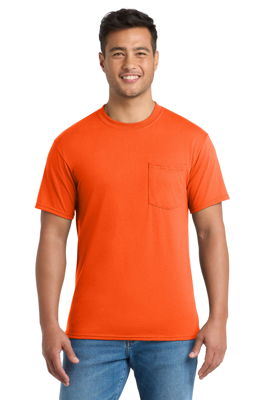 Port &amp; Co Tall Core Blend Pocket Tee