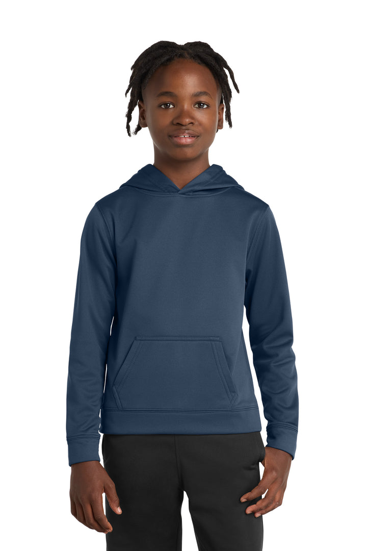Port &amp; Co Youth Performance Fleece Pullover Hooded Sweatshirt