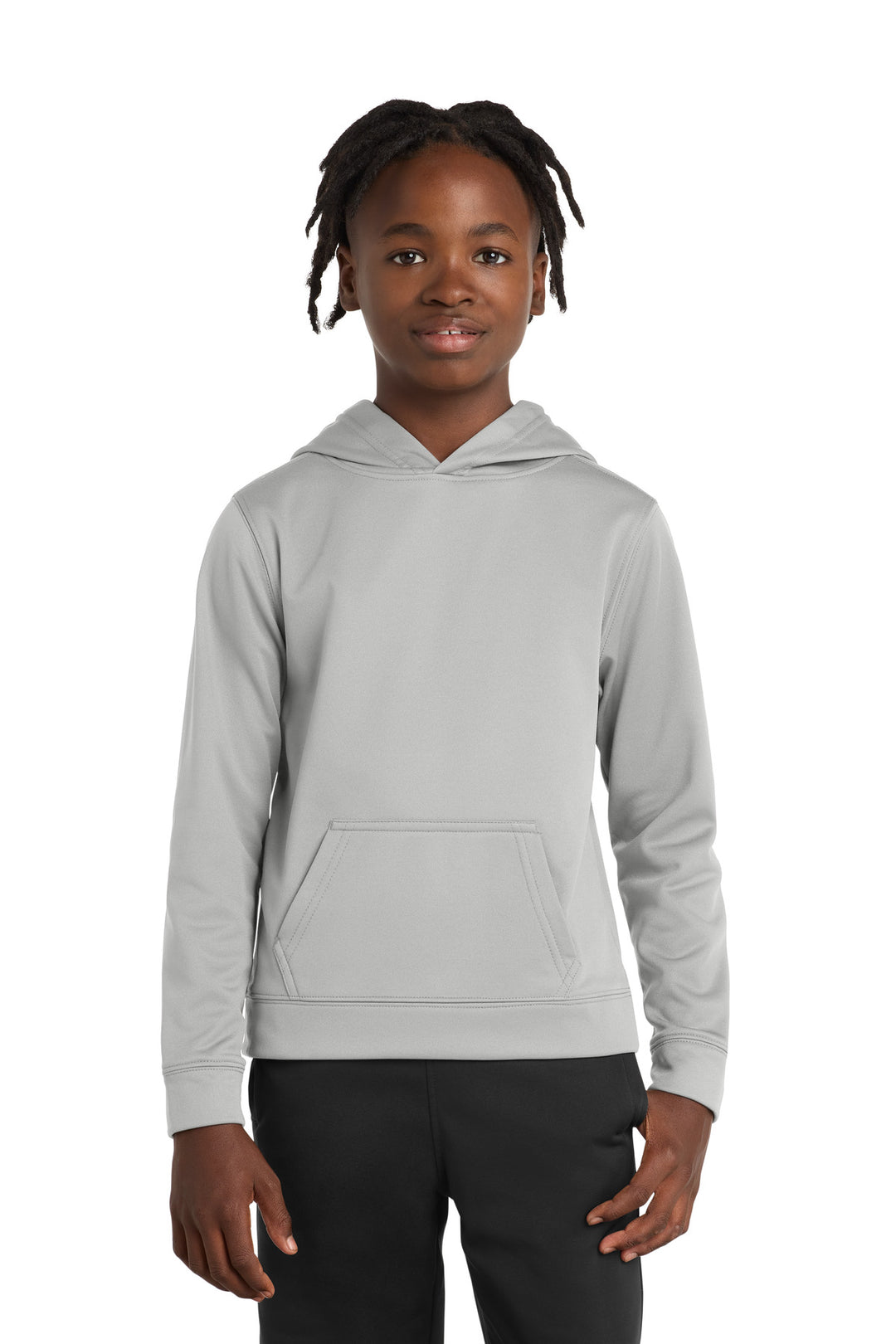 Port &amp; Co Youth Performance Fleece Pullover Hooded Sweatshirt