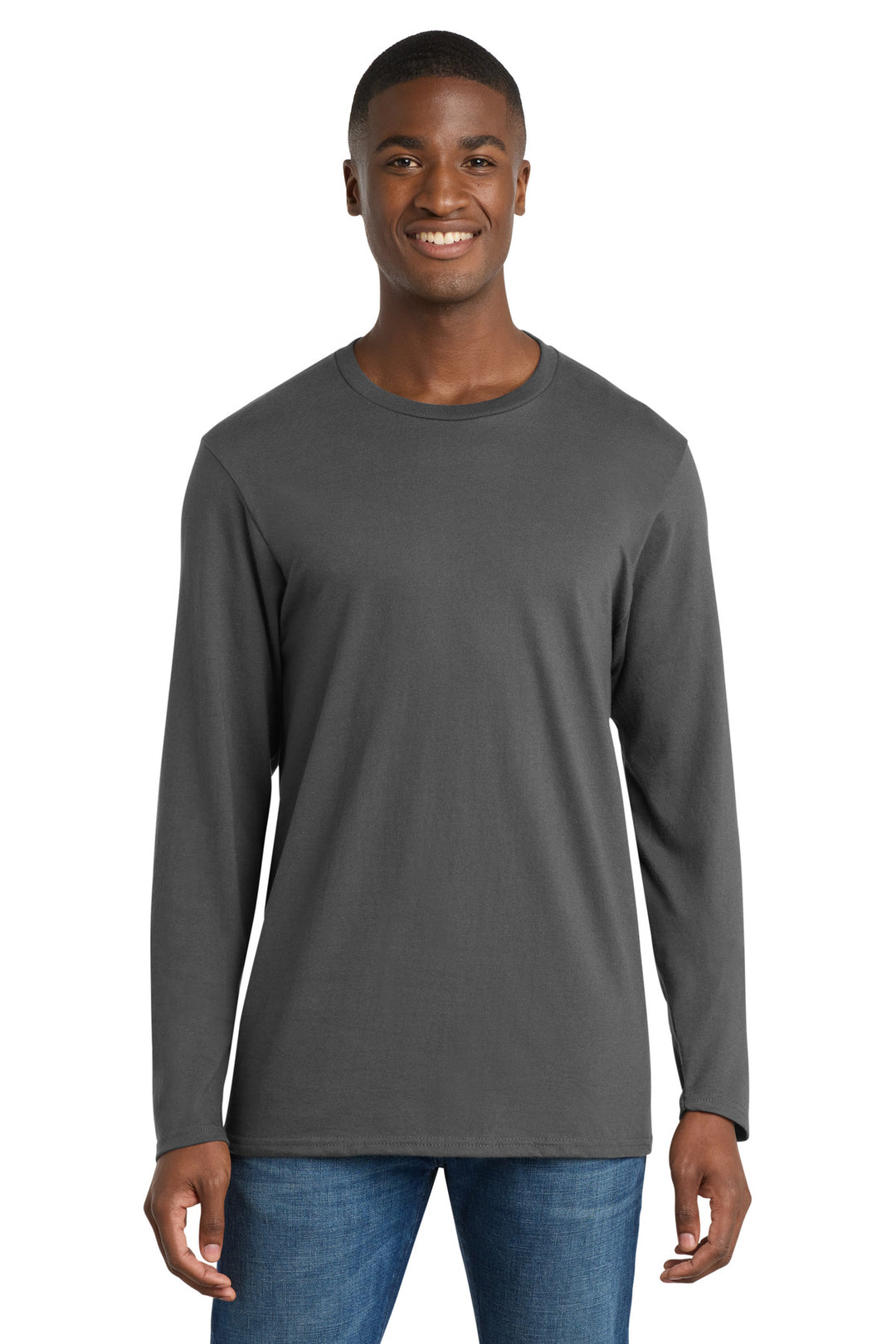 Port &amp; Co Long Sleeve Bouncer Tee