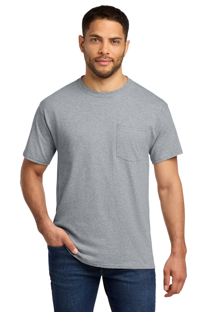 Port &amp; Co Tall Essential Pocket Tee