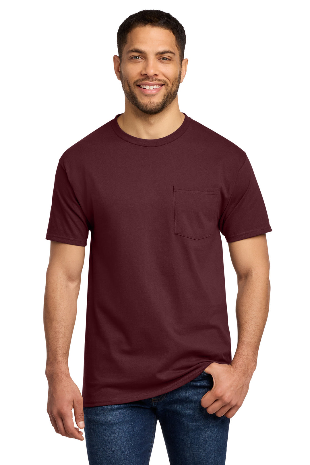 Port &amp; Co Tall Essential Pocket Tee