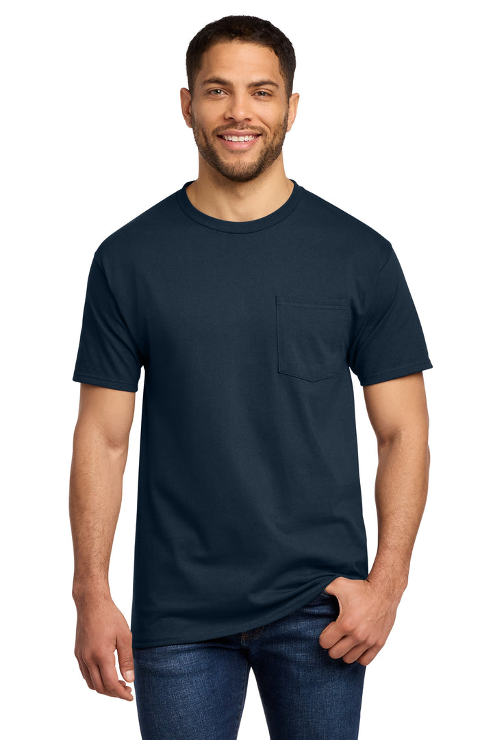 Port &amp; Co Tall Essential Pocket Tee