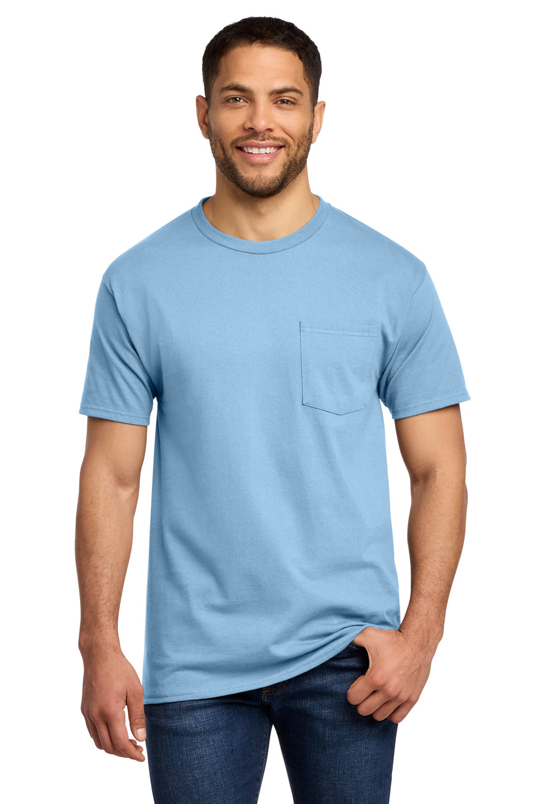 Port &amp; Co Tall Essential Pocket Tee