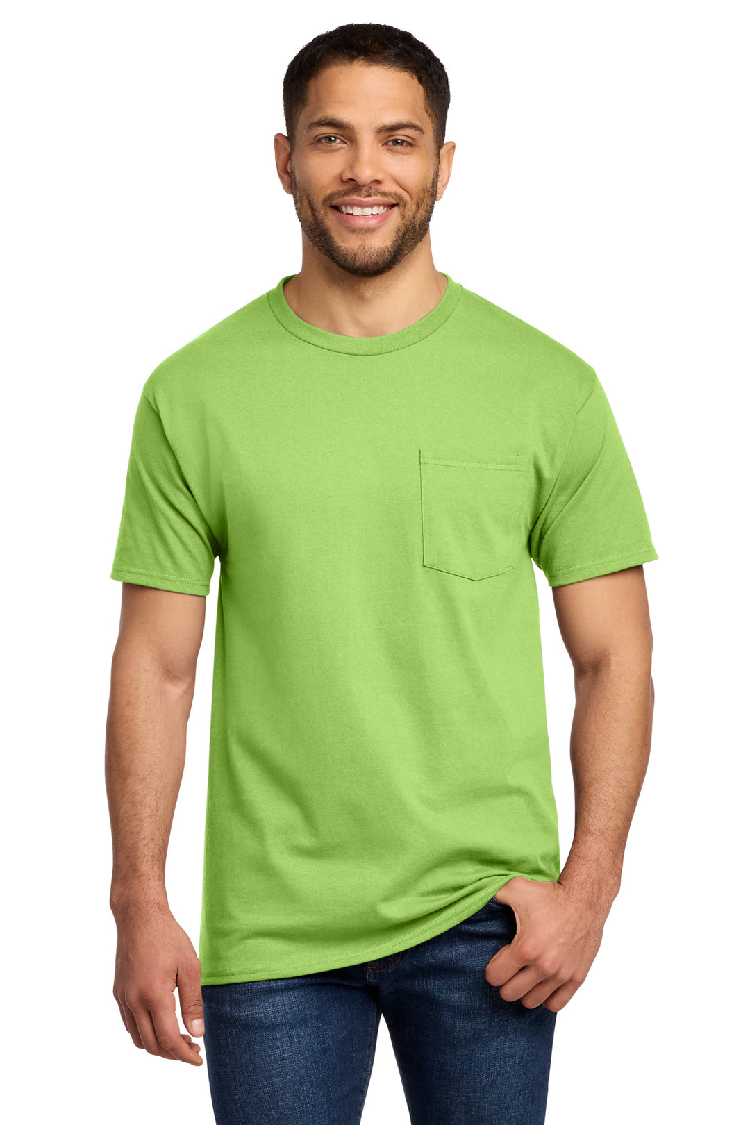 Port &amp; Co Tall Essential Pocket Tee