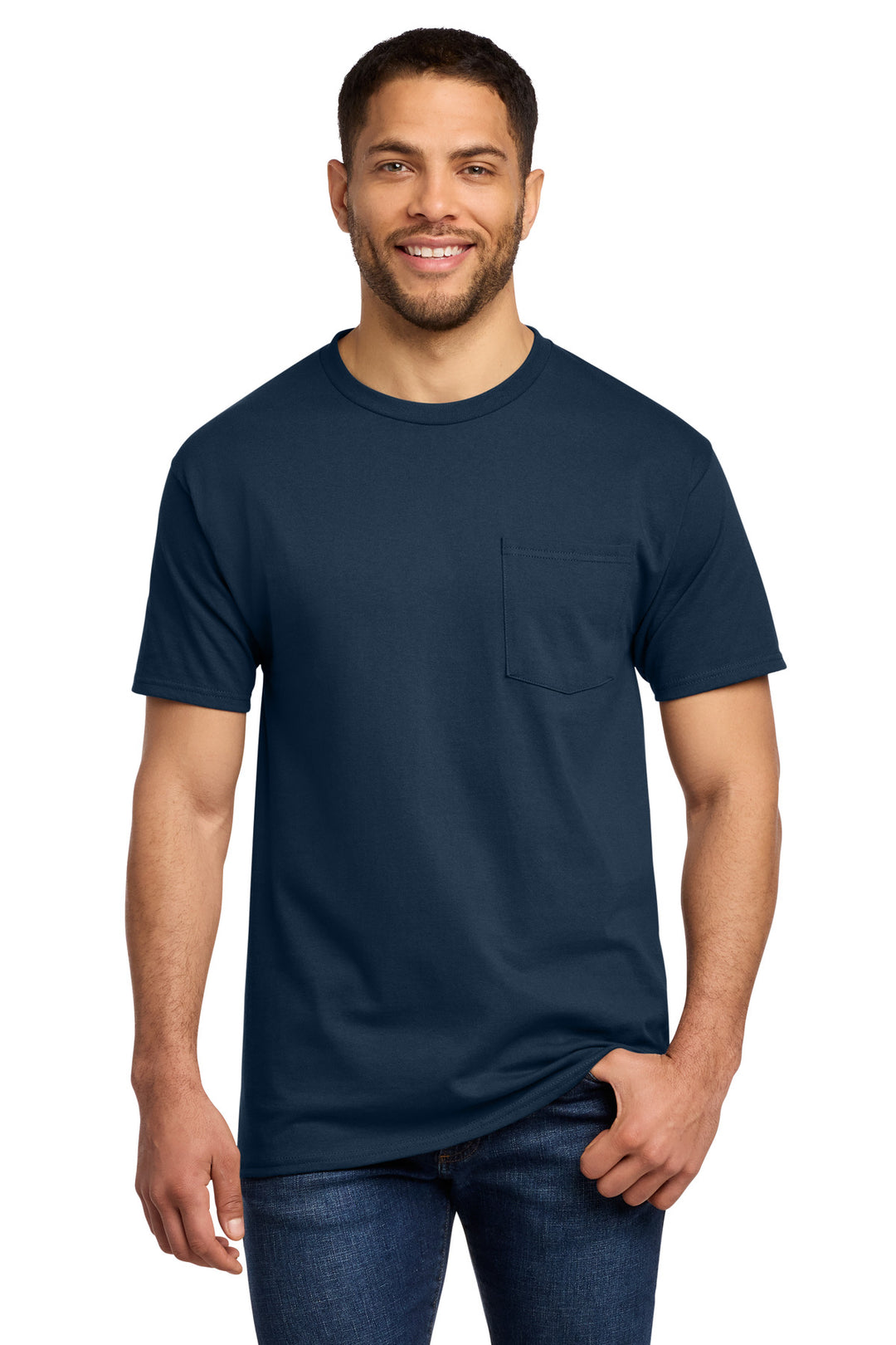 Port &amp; Co Tall Essential Pocket Tee