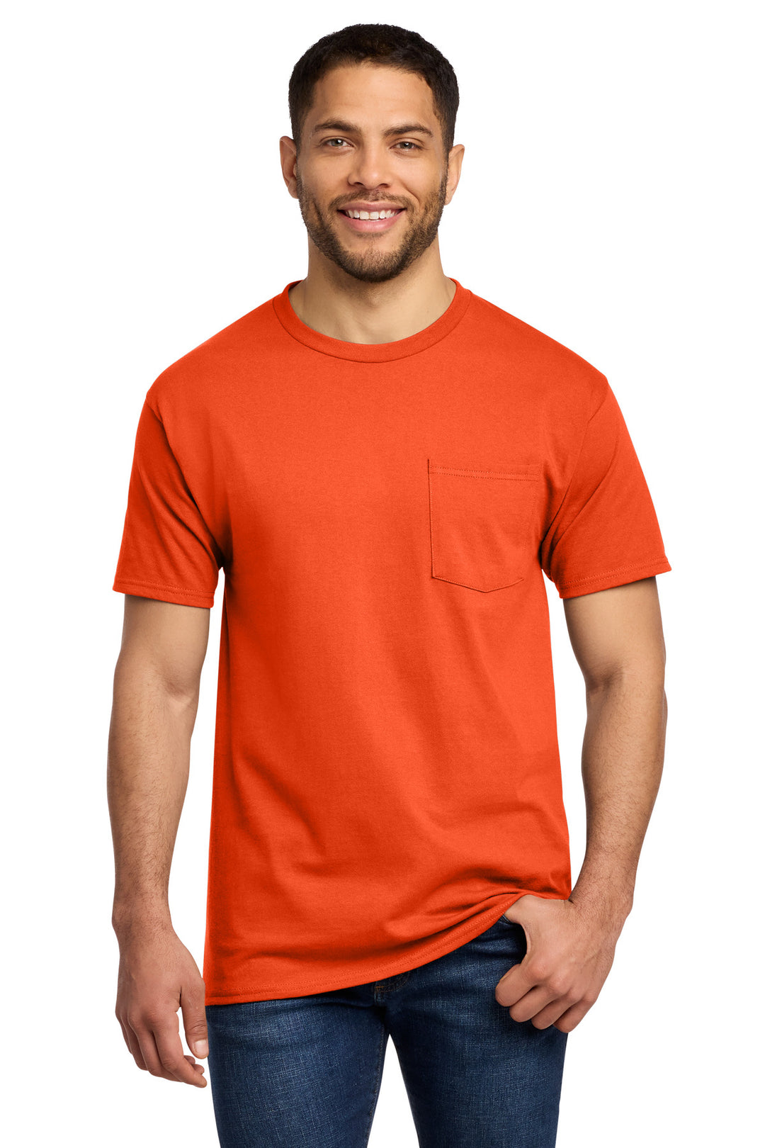 Port &amp; Co Tall Essential Pocket Tee