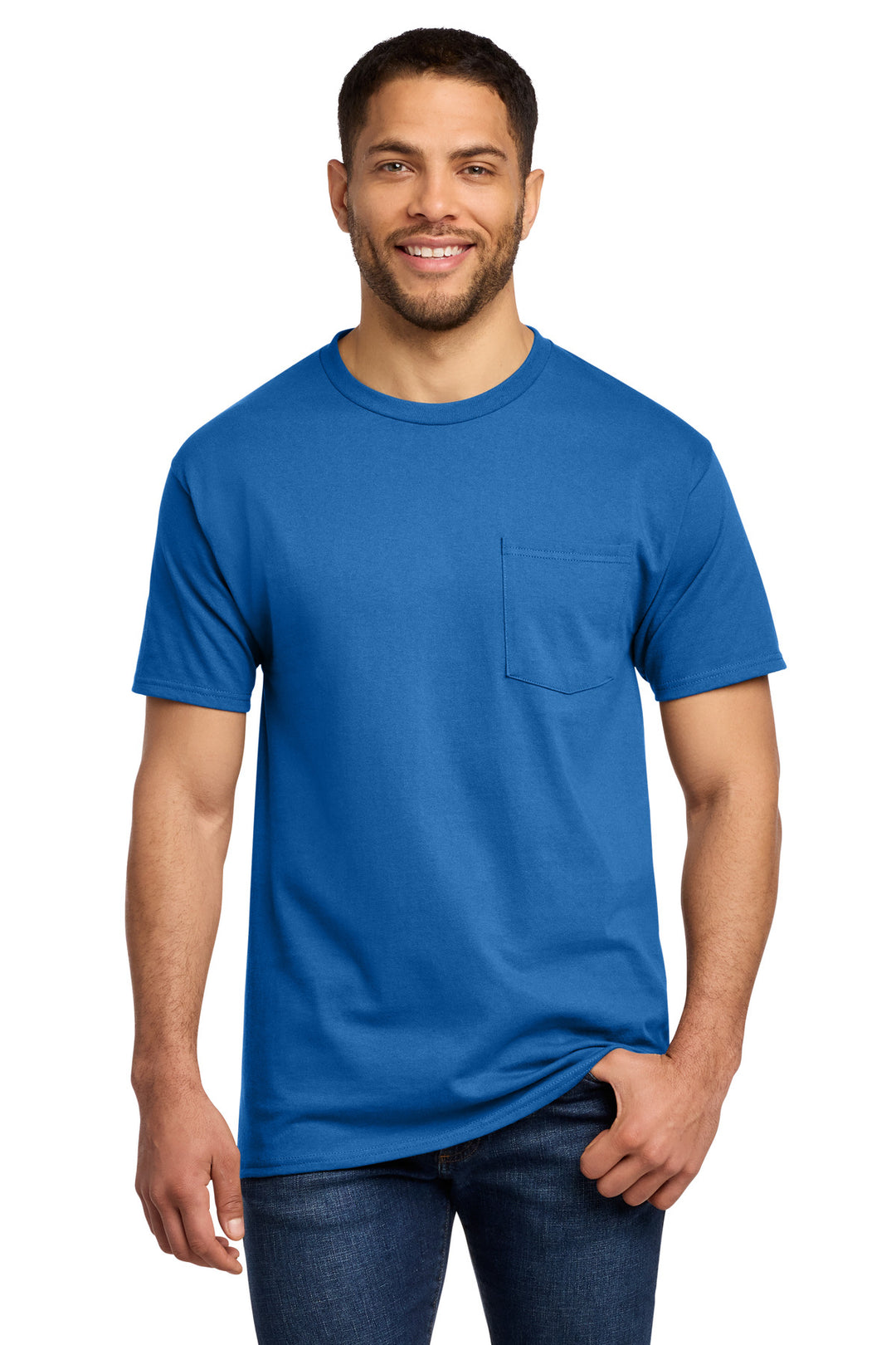 Port &amp; Co Tall Essential Pocket Tee