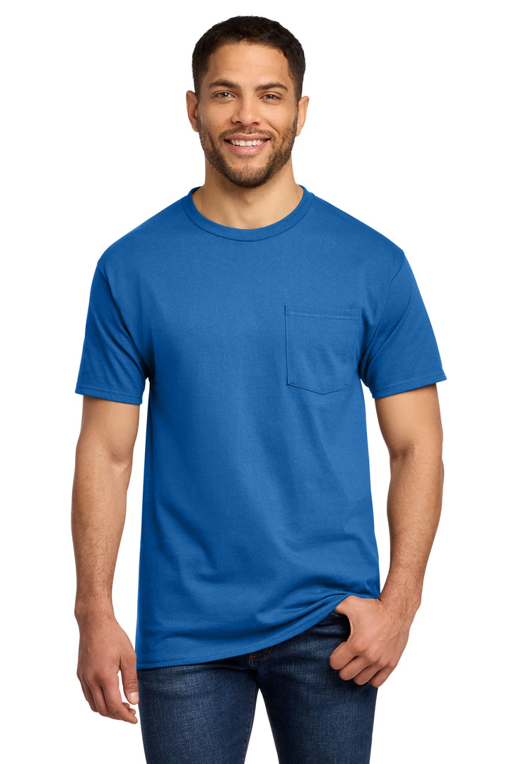 Port &amp; Co Tall Essential Pocket Tee