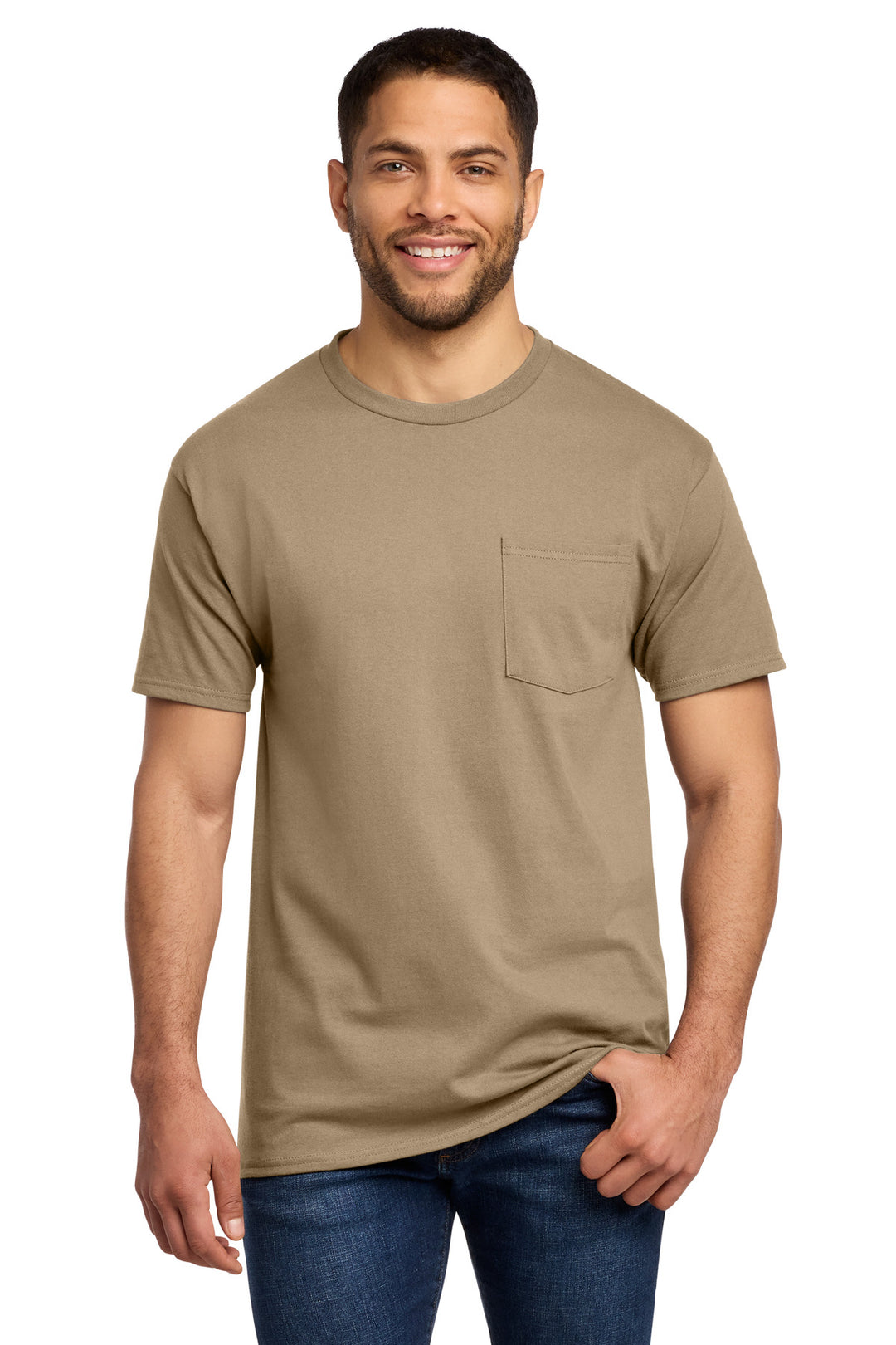 Port &amp; Co Tall Essential Pocket Tee