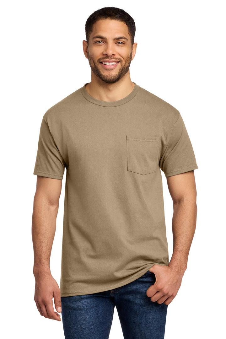 Port &amp; Co Tall Essential Pocket Tee