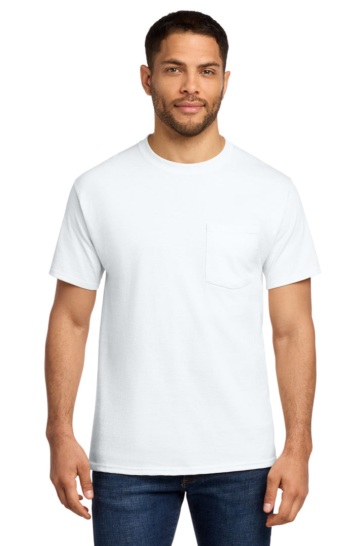 Port &amp; Co Tall Essential Pocket Tee