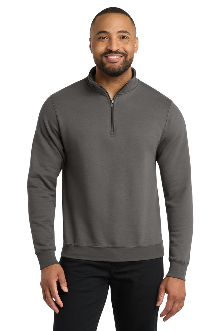 Port &amp; Co Core Fleece 1/4-Zip Pullover Sweatshirt
