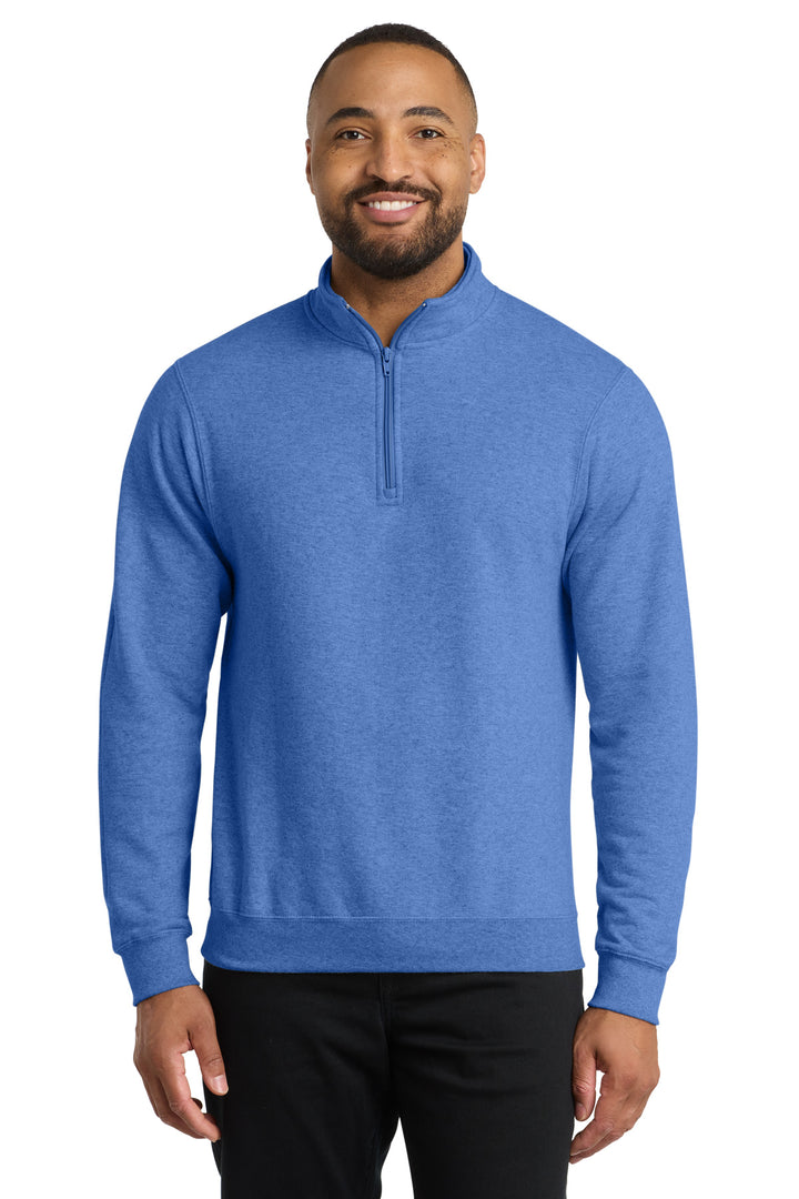 Port &amp; Co Core Fleece 1/4-Zip Pullover Sweatshirt