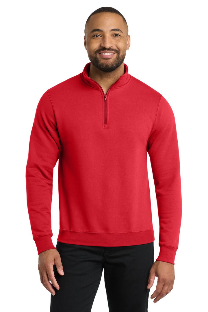 Port &amp; Co Core Fleece 1/4-Zip Pullover Sweatshirt