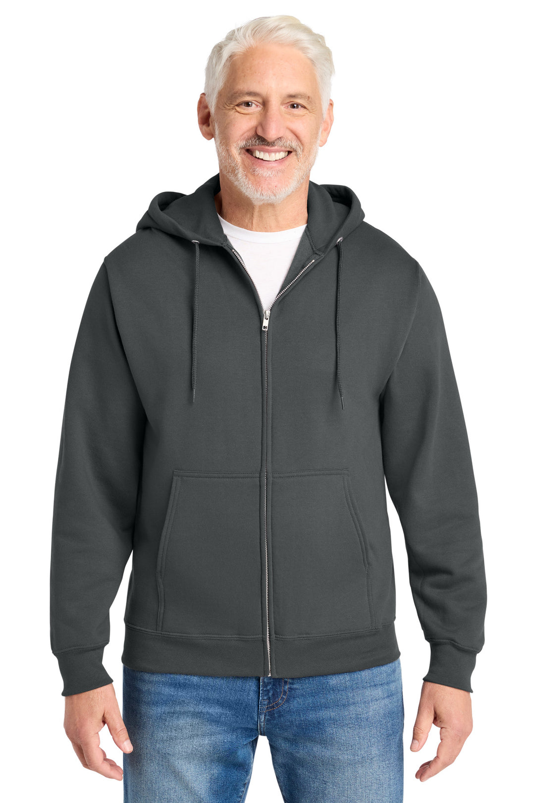 Port &amp; Co Core Fleece Full-Zip Hooded Sweatshirt