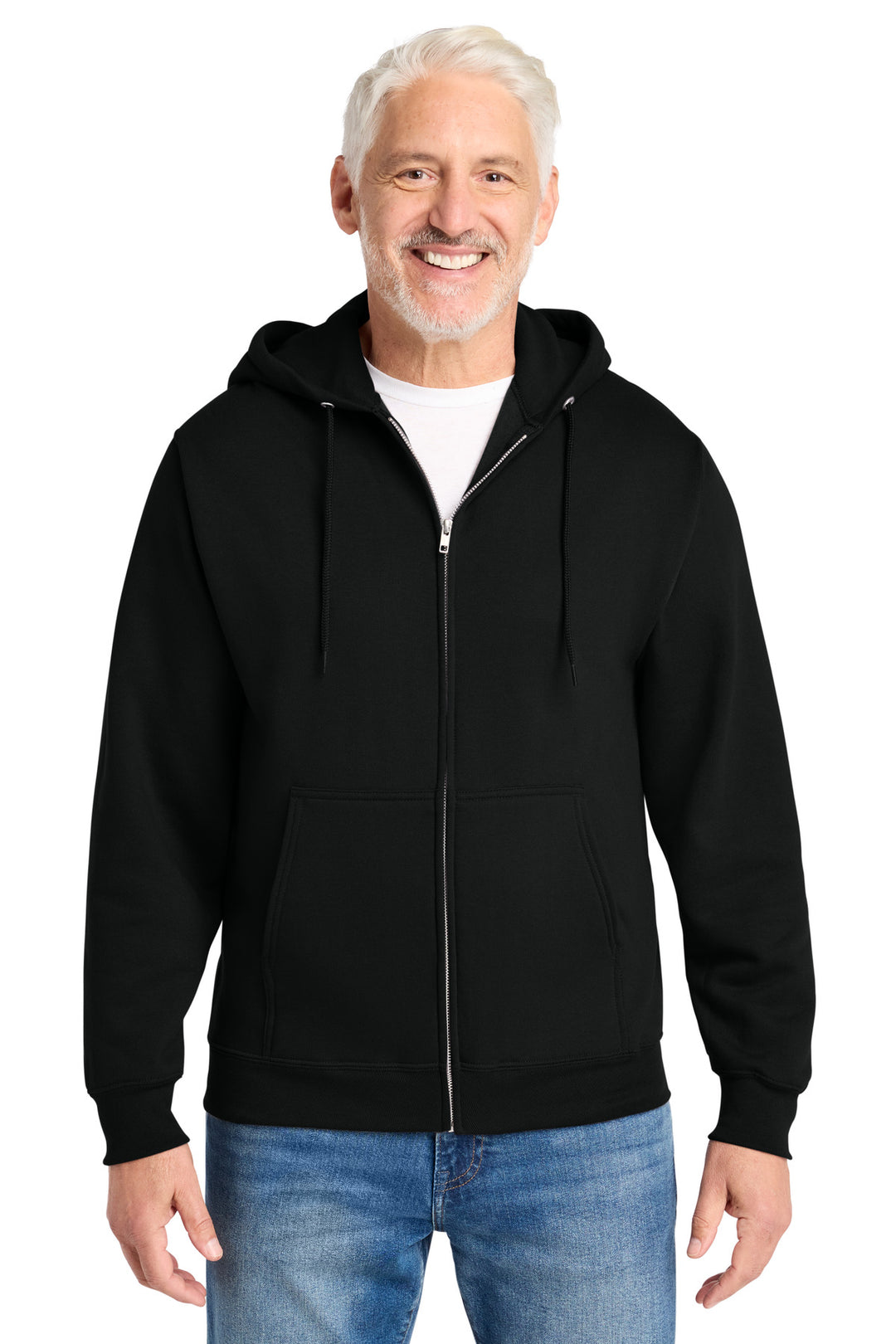 Port &amp; Co Core Fleece Full-Zip Hooded Sweatshirt