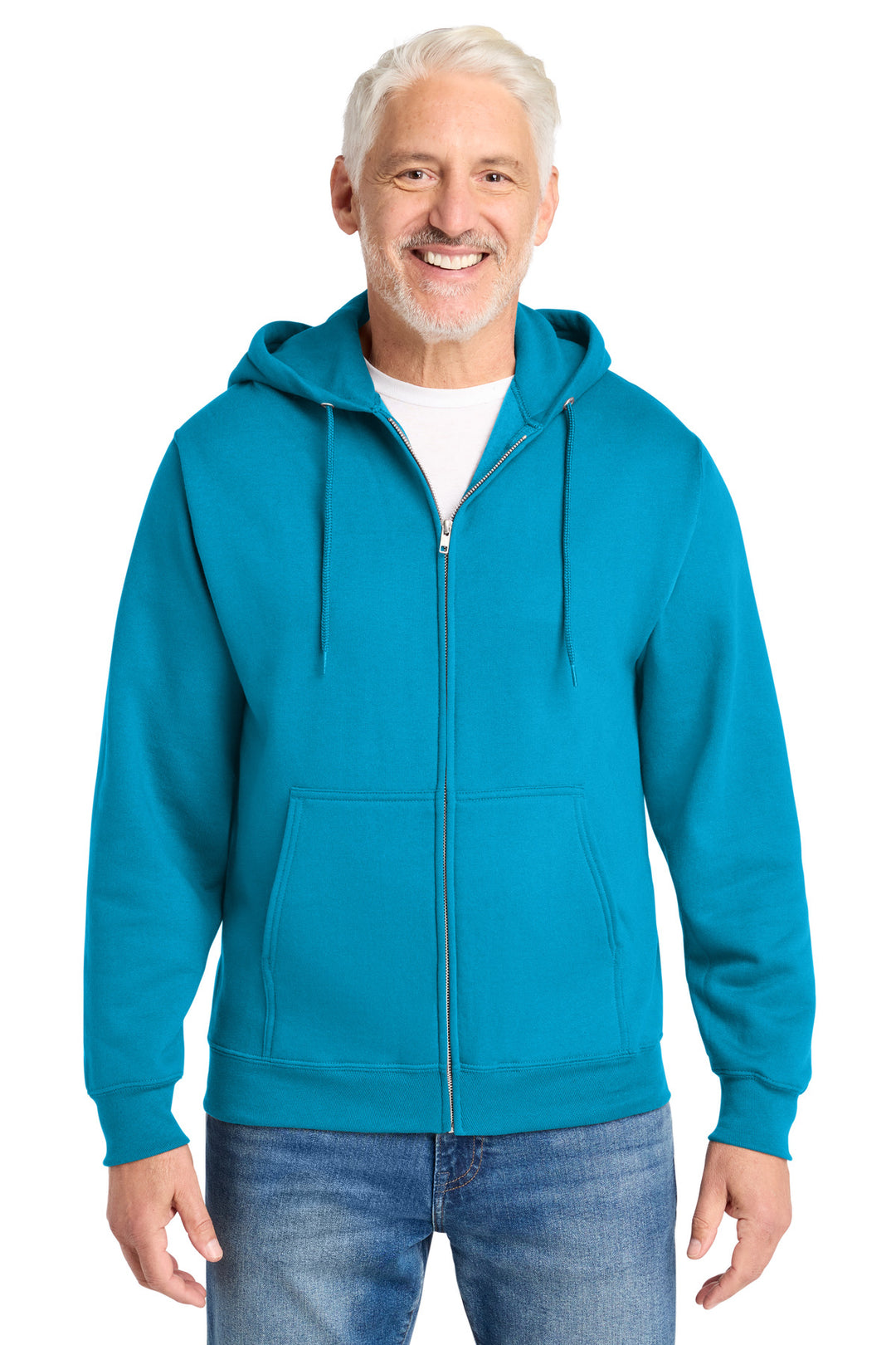 Port &amp; Co Core Fleece Full-Zip Hooded Sweatshirt
