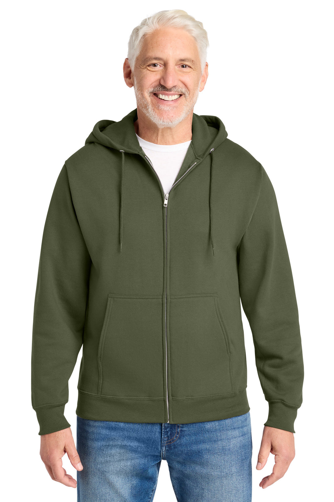 Port &amp; Co Core Fleece Full-Zip Hooded Sweatshirt