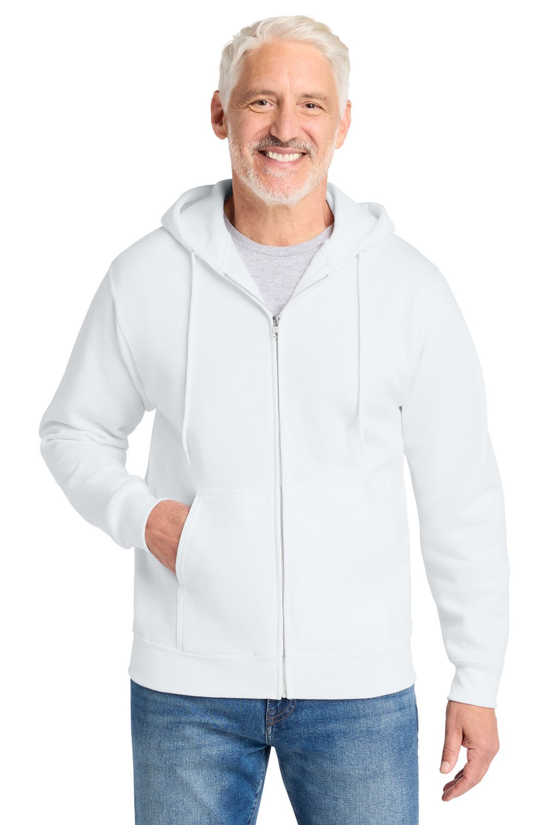 Port &amp; Co Core Fleece Full-Zip Hooded Sweatshirt