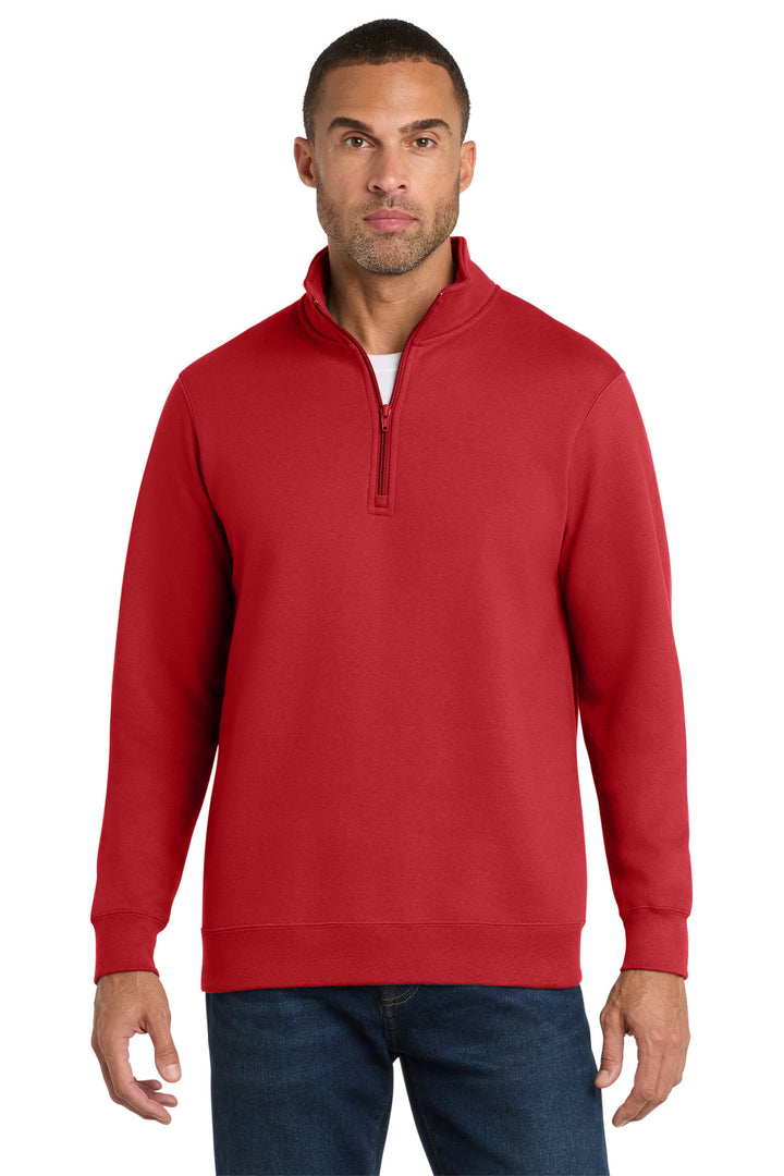 Port &amp; Co Fan Favorite Fleece 1/4-Zip Pullover Sweatshirt