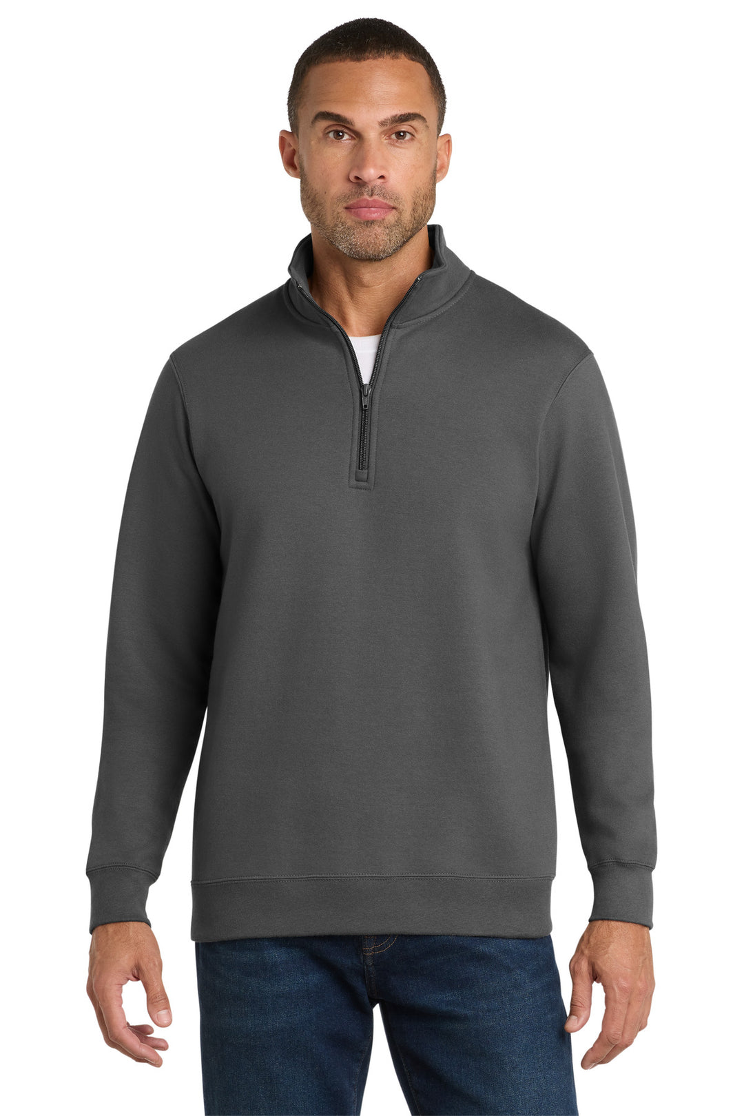 Port &amp; Co Fan Favorite Fleece 1/4-Zip Pullover Sweatshirt