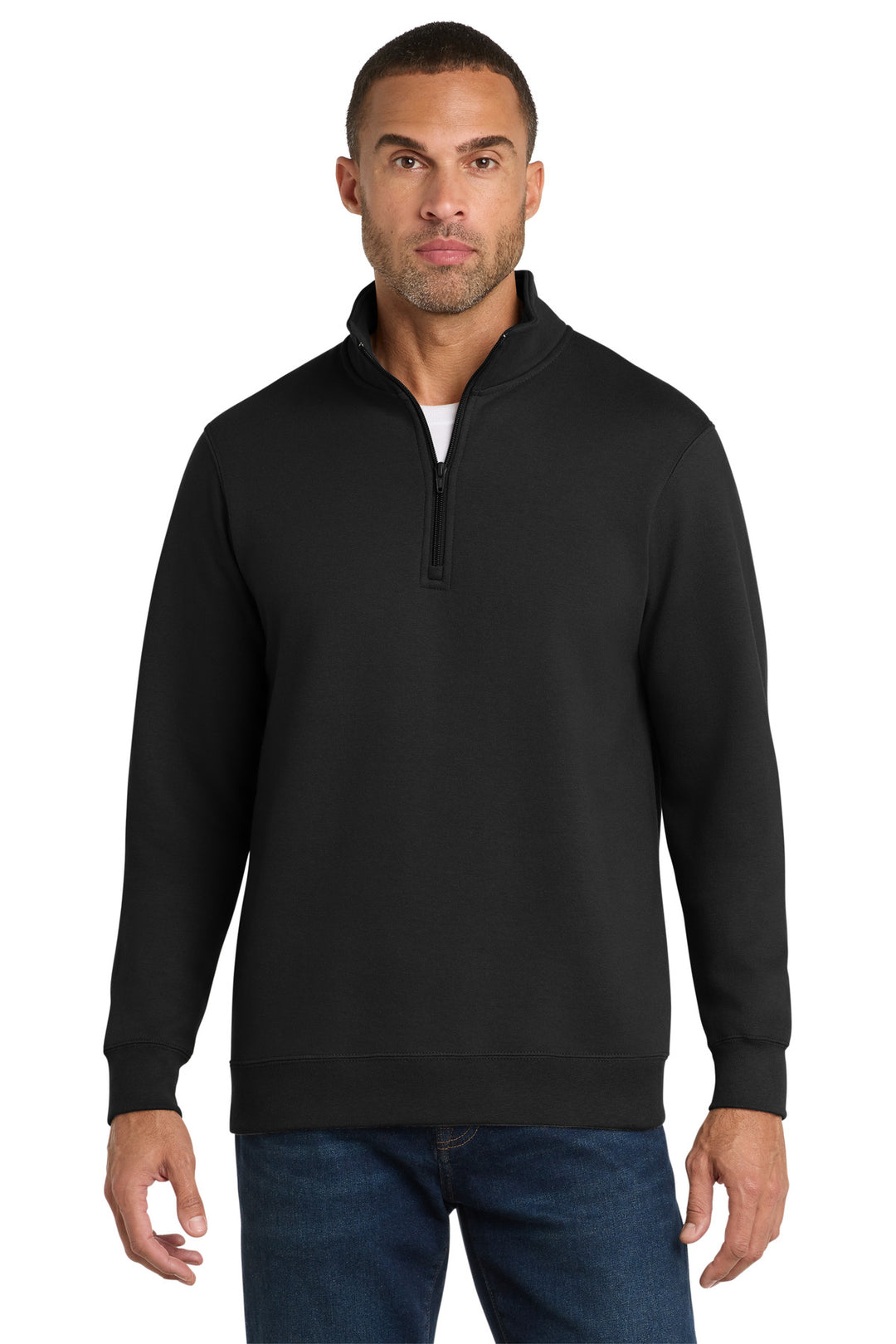 Port &amp; Co Fan Favorite Fleece 1/4-Zip Pullover Sweatshirt