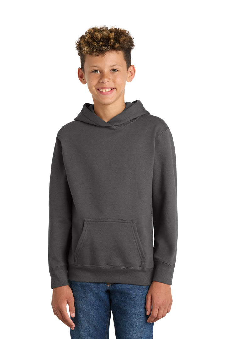 Port &amp; Co Youth Fan Favorite Fleece Pullover Hooded Sweatshirt
