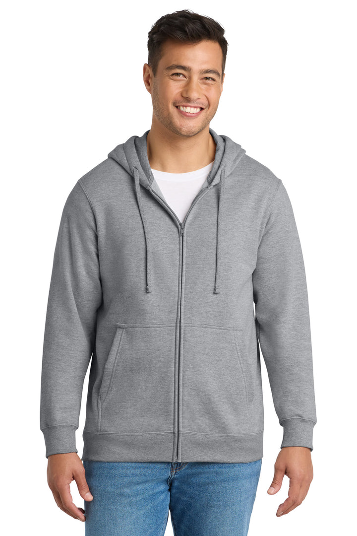Port &amp; Co Fan Favorite Fleece Full-Zip Hooded Sweatshirt