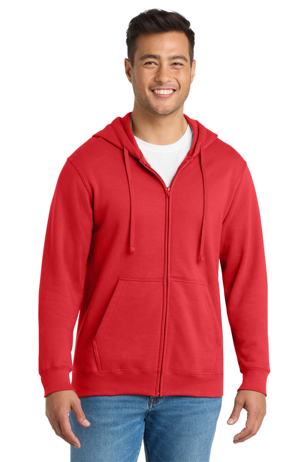 Port &amp; Co Fan Favorite Fleece Full-Zip Hooded Sweatshirt