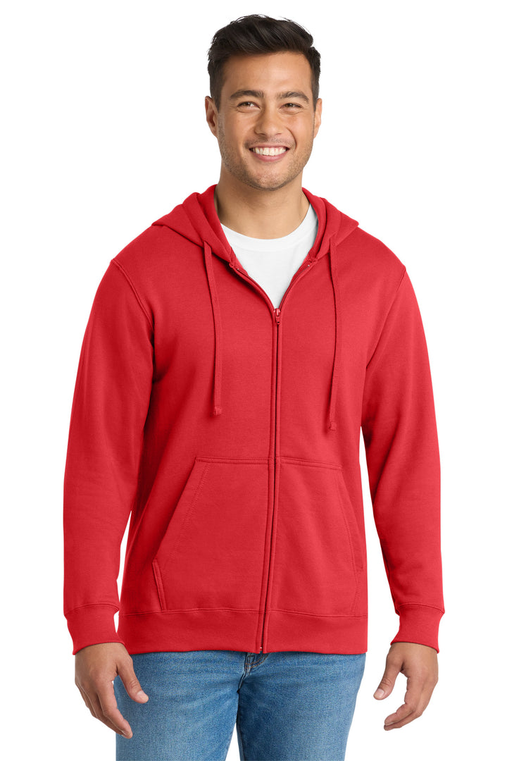 Port &amp; Co Fan Favorite Fleece Full-Zip Hooded Sweatshirt