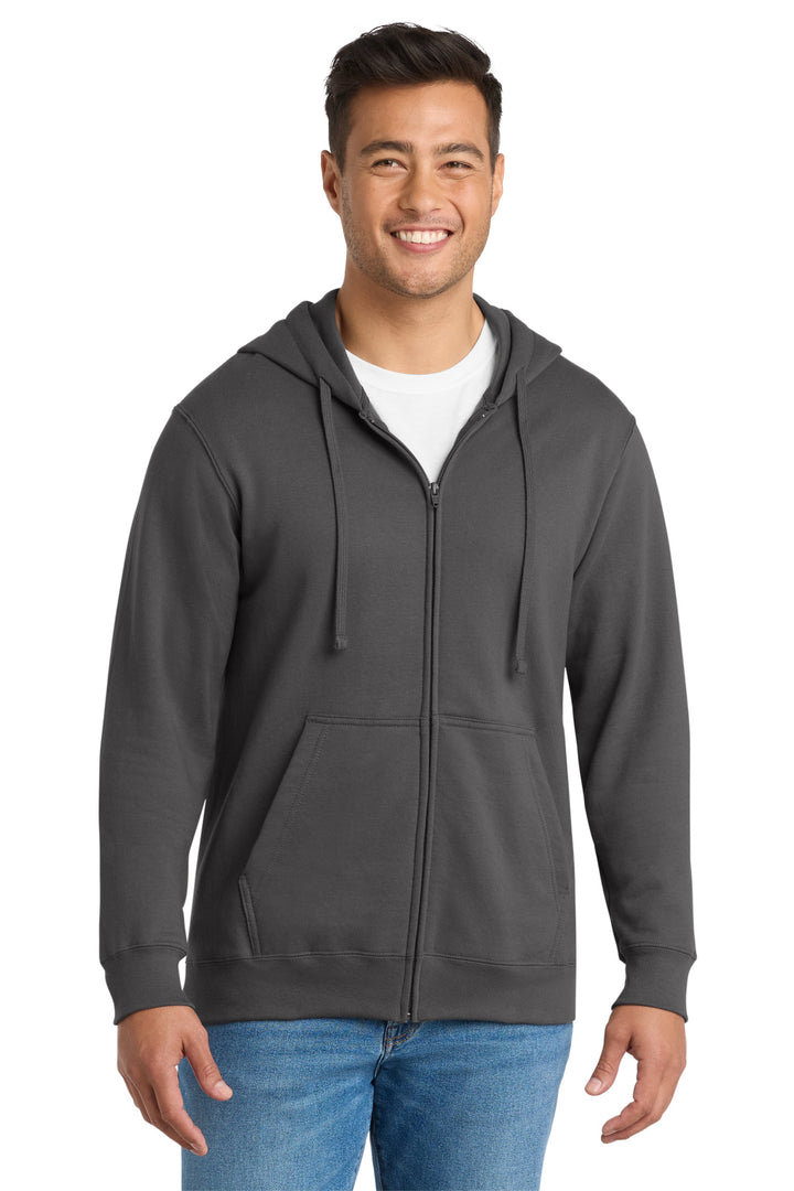 Port &amp; Co Fan Favorite Fleece Full-Zip Hooded Sweatshirt