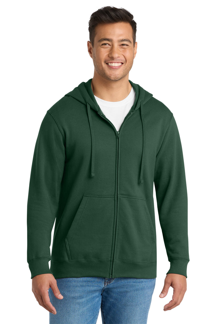 Port &amp; Co Fan Favorite Fleece Full-Zip Hooded Sweatshirt