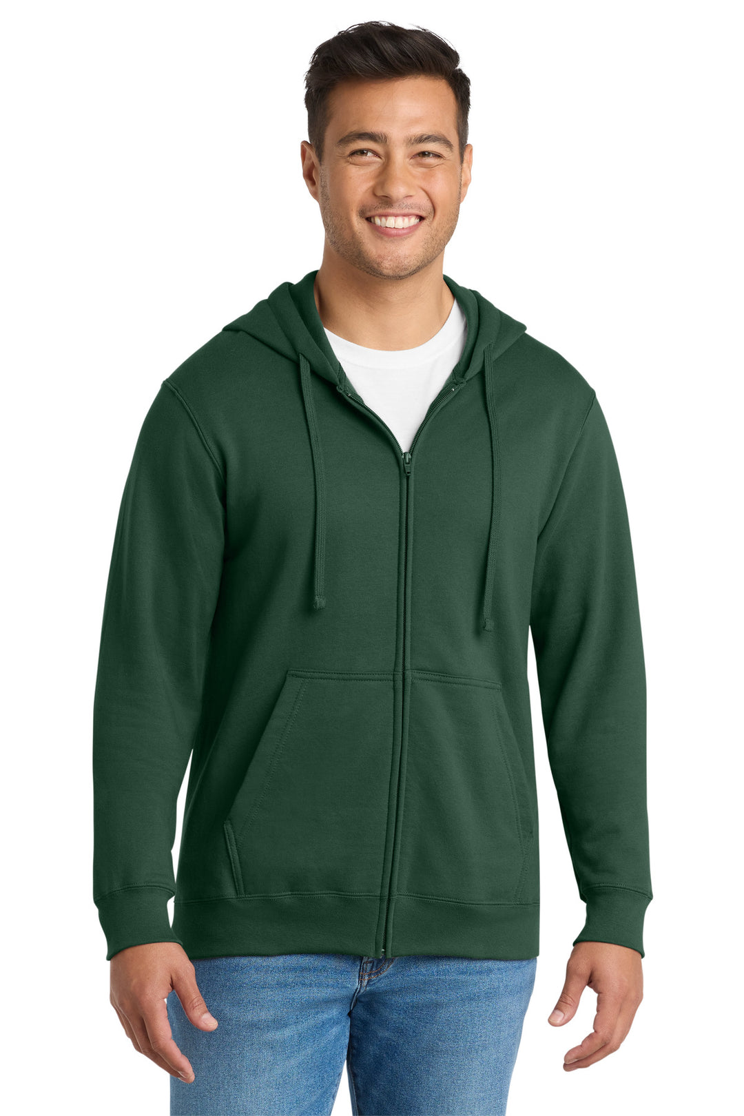 Port &amp; Co Fan Favorite Fleece Full-Zip Hooded Sweatshirt