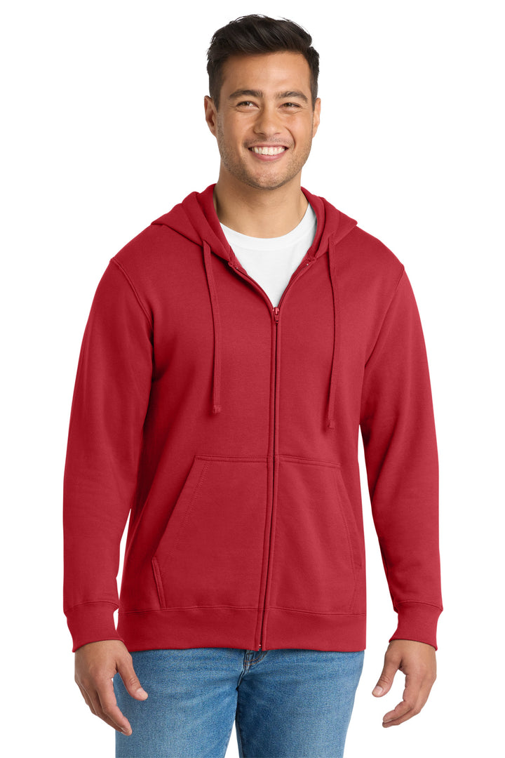 Port &amp; Co Fan Favorite Fleece Full-Zip Hooded Sweatshirt