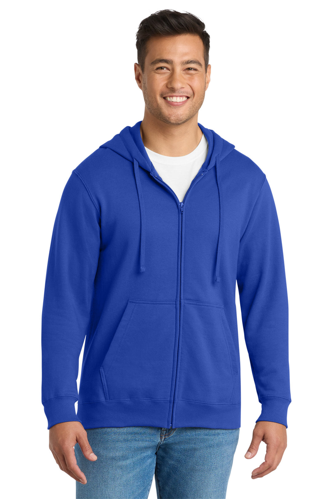 Port &amp; Co Fan Favorite Fleece Full-Zip Hooded Sweatshirt