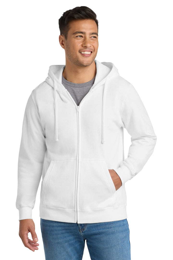 Port &amp; Co Fan Favorite Fleece Full-Zip Hooded Sweatshirt